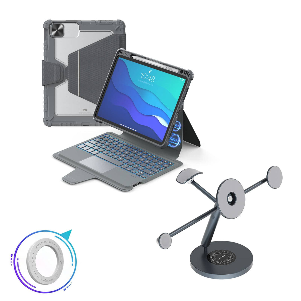 번들: 11인치 iPad Pro (4세대/3세대/2세대/1세대) + 올인원 스탠드