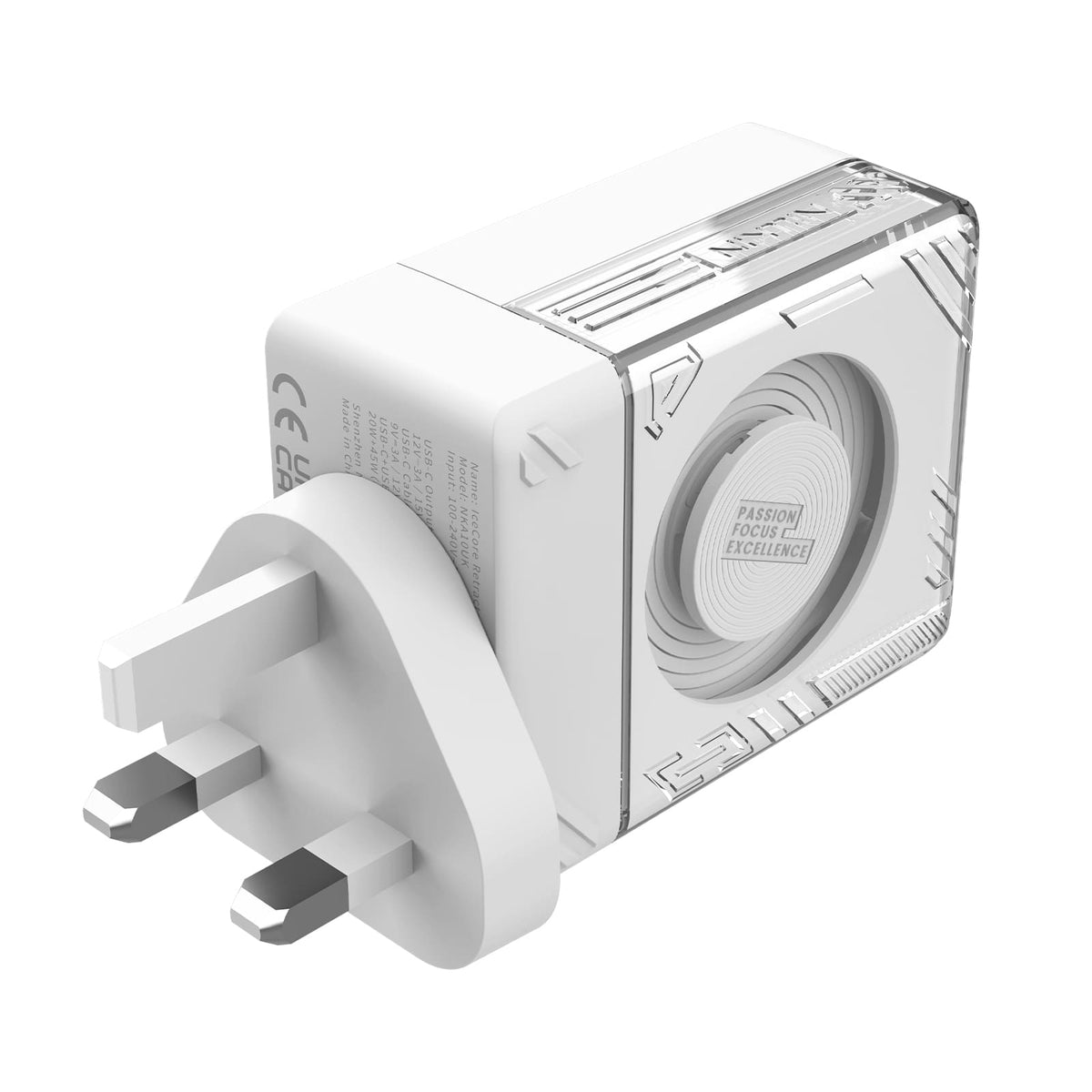 White / UK Plug